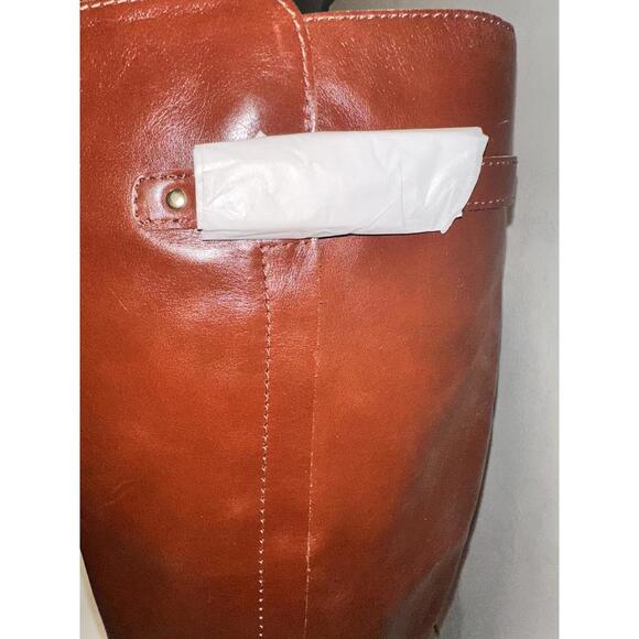 Naturalizer Womens Size 6 Classic Brown Leather Knee-High Boots with Block Heel - Picture 5 of 9